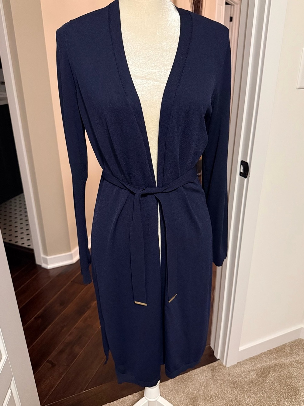 White House Black Market Belted Duster Cardigan